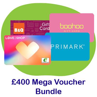 £400 Mega Voucher Bundle - With 34 Instant wins